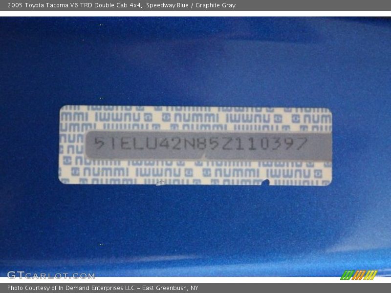 Speedway Blue / Graphite Gray 2005 Toyota Tacoma V6 TRD Double Cab 4x4