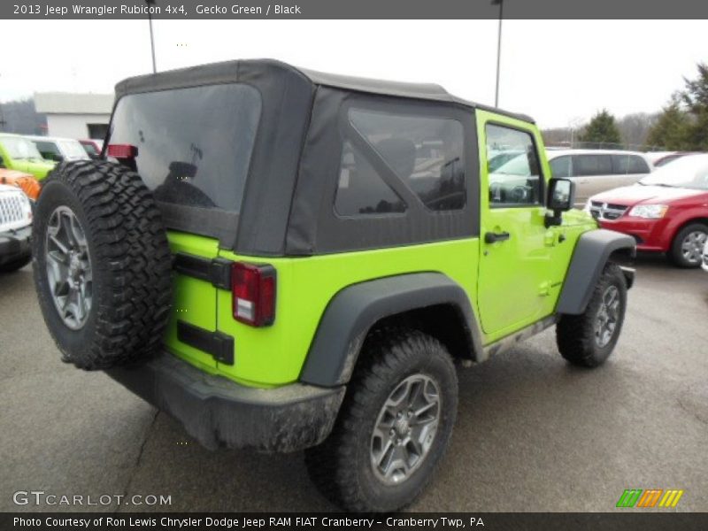 Gecko Green / Black 2013 Jeep Wrangler Rubicon 4x4
