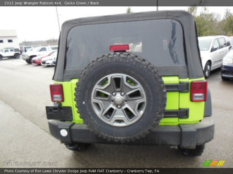 Gecko Green / Black 2013 Jeep Wrangler Rubicon 4x4