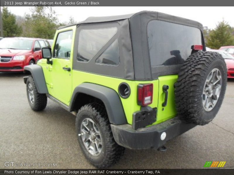 Gecko Green / Black 2013 Jeep Wrangler Rubicon 4x4