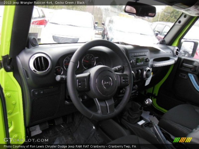 Gecko Green / Black 2013 Jeep Wrangler Rubicon 4x4