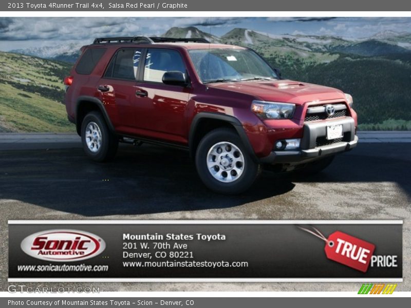 Salsa Red Pearl / Graphite 2013 Toyota 4Runner Trail 4x4