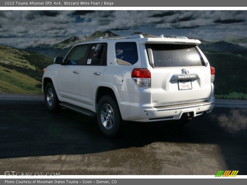 Blizzard White Pearl / Beige 2013 Toyota 4Runner SR5 4x4