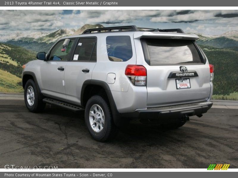 Classic Silver Metallic / Graphite 2013 Toyota 4Runner Trail 4x4