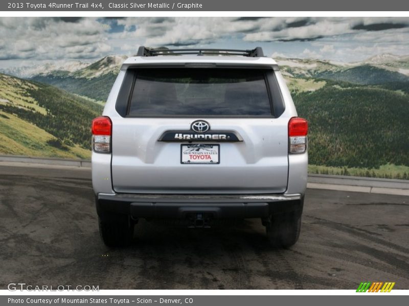 Classic Silver Metallic / Graphite 2013 Toyota 4Runner Trail 4x4