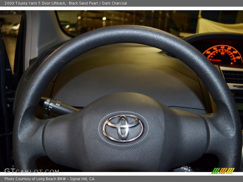 Black Sand Pearl / Dark Charcoal 2009 Toyota Yaris 5 Door Liftback