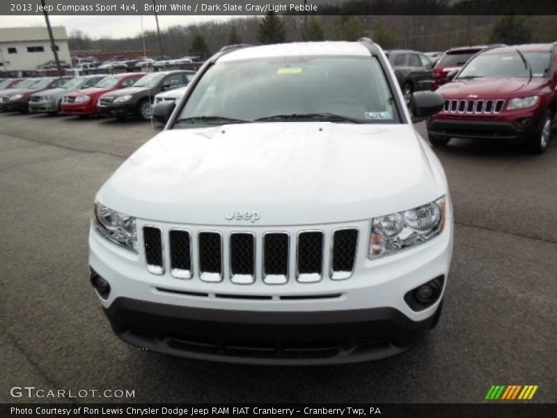 Bright White / Dark Slate Gray/Light Pebble 2013 Jeep Compass Sport 4x4