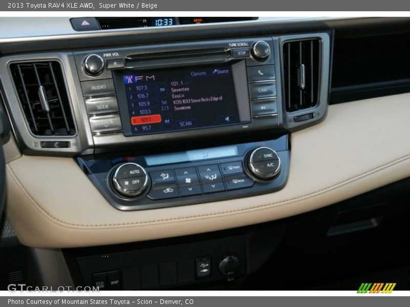 Super White / Beige 2013 Toyota RAV4 XLE AWD