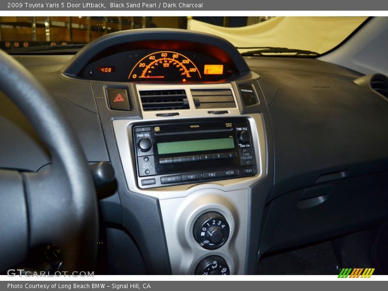 Black Sand Pearl / Dark Charcoal 2009 Toyota Yaris 5 Door Liftback