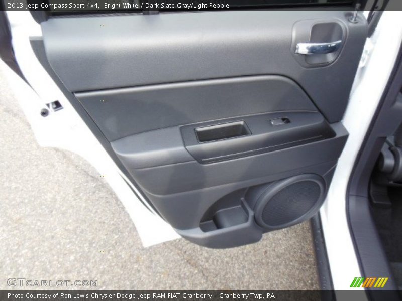 Bright White / Dark Slate Gray/Light Pebble 2013 Jeep Compass Sport 4x4
