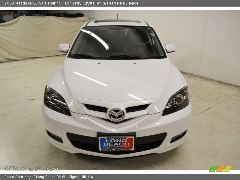 Crystal White Pearl Mica / Beige 2009 Mazda MAZDA3 s Touring Hatchback