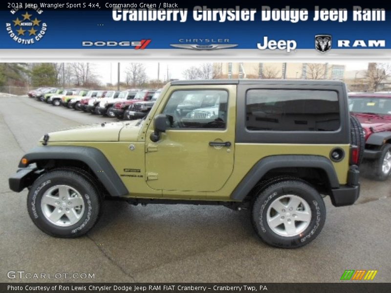 Commando Green / Black 2013 Jeep Wrangler Sport S 4x4