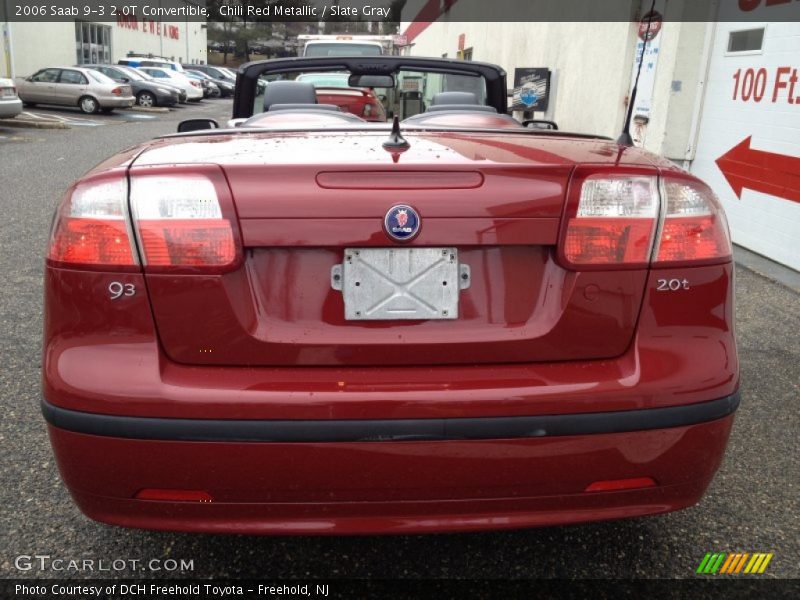 Chili Red Metallic / Slate Gray 2006 Saab 9-3 2.0T Convertible