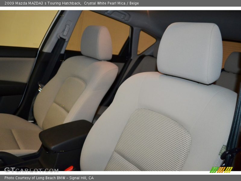 Crystal White Pearl Mica / Beige 2009 Mazda MAZDA3 s Touring Hatchback