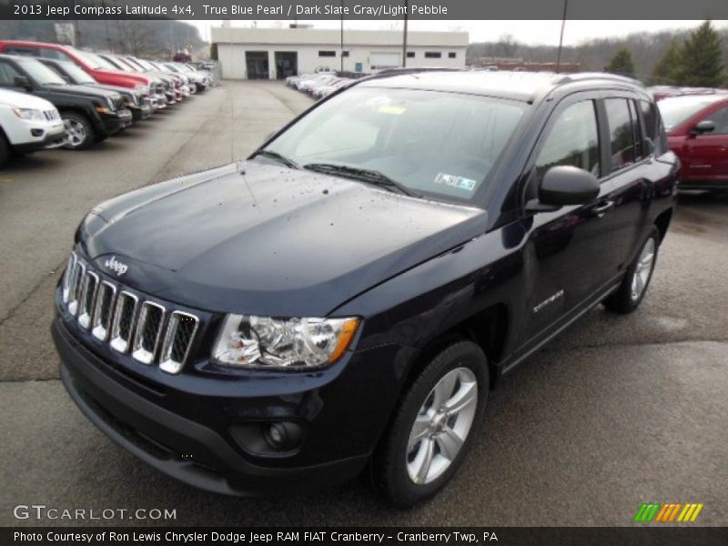 True Blue Pearl / Dark Slate Gray/Light Pebble 2013 Jeep Compass Latitude 4x4