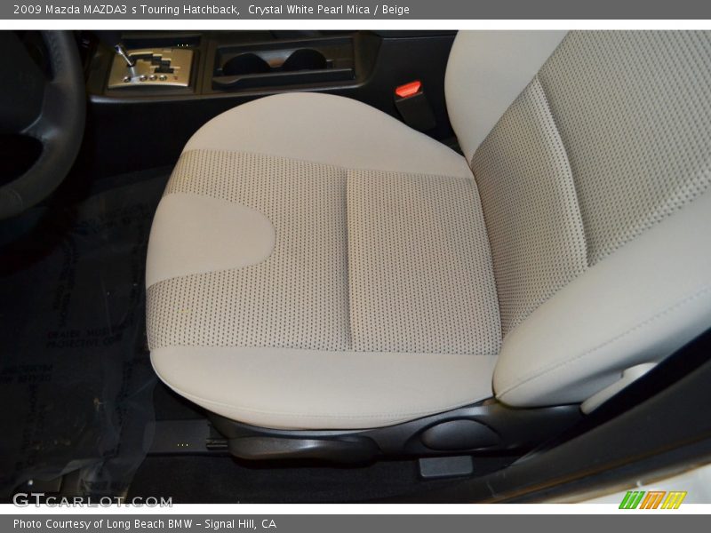 Crystal White Pearl Mica / Beige 2009 Mazda MAZDA3 s Touring Hatchback