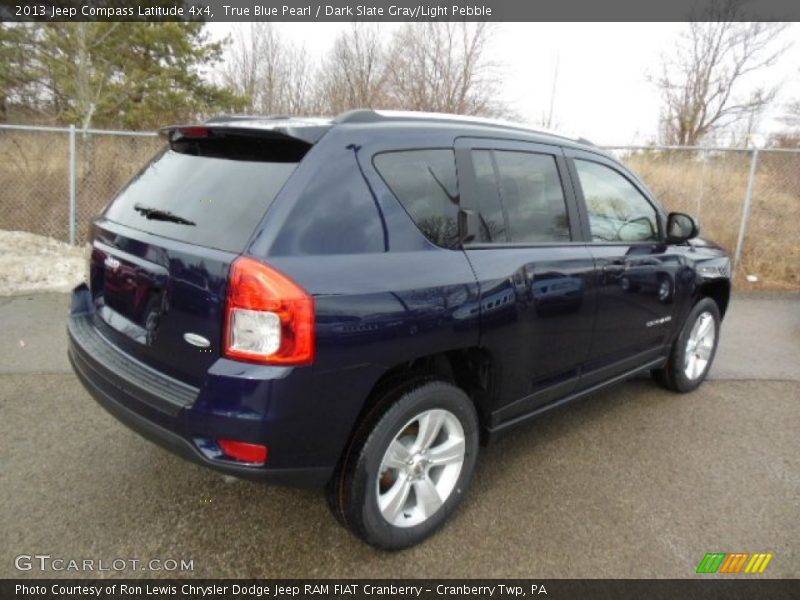 True Blue Pearl / Dark Slate Gray/Light Pebble 2013 Jeep Compass Latitude 4x4