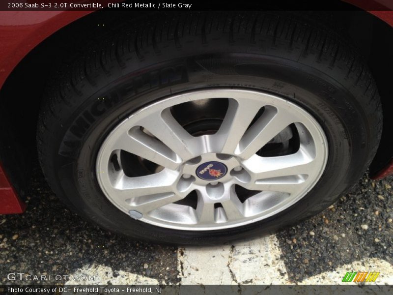 Chili Red Metallic / Slate Gray 2006 Saab 9-3 2.0T Convertible