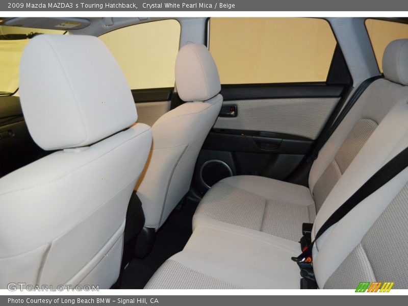 Crystal White Pearl Mica / Beige 2009 Mazda MAZDA3 s Touring Hatchback