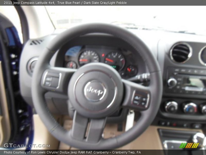 True Blue Pearl / Dark Slate Gray/Light Pebble 2013 Jeep Compass Latitude 4x4