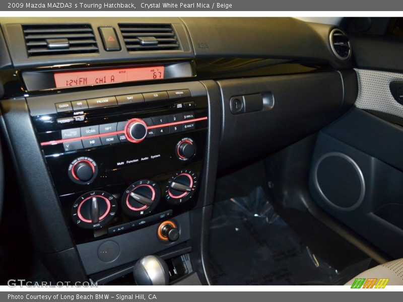 Crystal White Pearl Mica / Beige 2009 Mazda MAZDA3 s Touring Hatchback