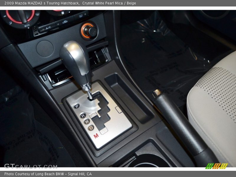 Crystal White Pearl Mica / Beige 2009 Mazda MAZDA3 s Touring Hatchback