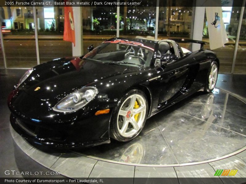 Basalt Black Metallic / Dark Grey Natural Leather 2005 Porsche Carrera GT