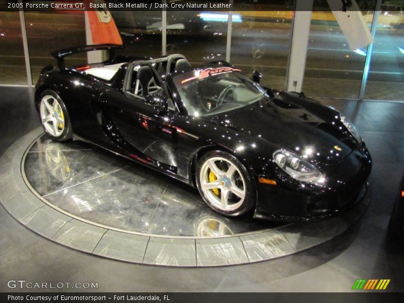 Basalt Black Metallic / Dark Grey Natural Leather 2005 Porsche Carrera GT