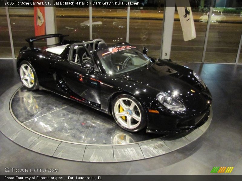 Basalt Black Metallic / Dark Grey Natural Leather 2005 Porsche Carrera GT