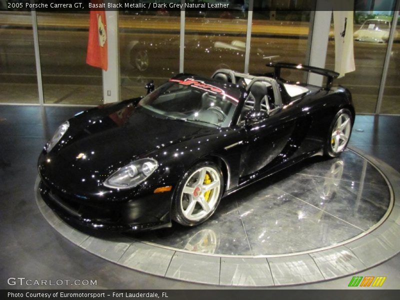 Basalt Black Metallic / Dark Grey Natural Leather 2005 Porsche Carrera GT