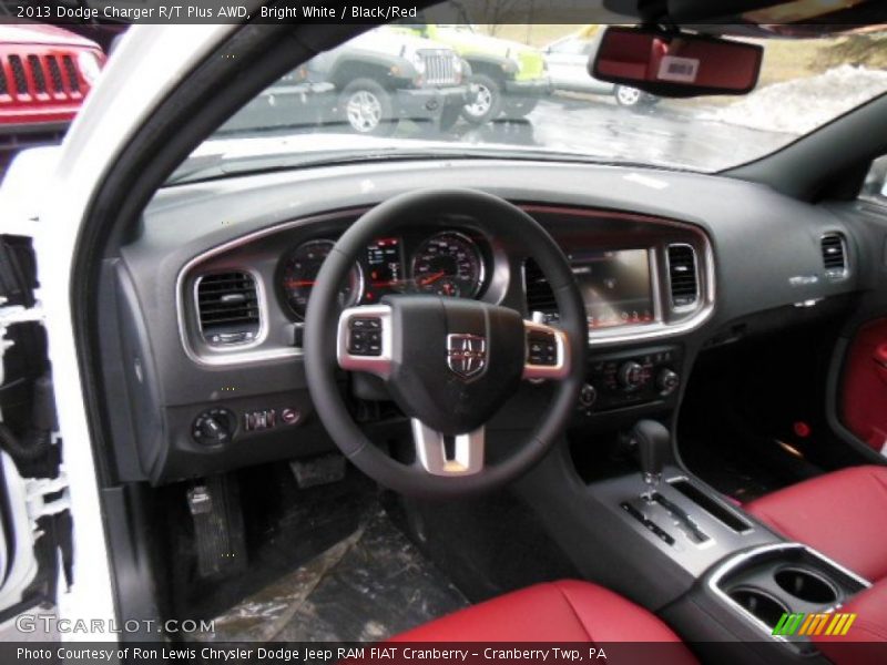  2013 Charger R/T Plus AWD Black/Red Interior