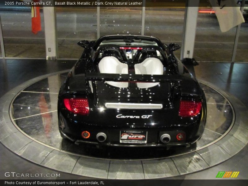 Basalt Black Metallic / Dark Grey Natural Leather 2005 Porsche Carrera GT