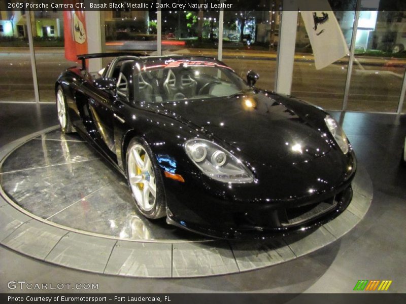 Basalt Black Metallic / Dark Grey Natural Leather 2005 Porsche Carrera GT