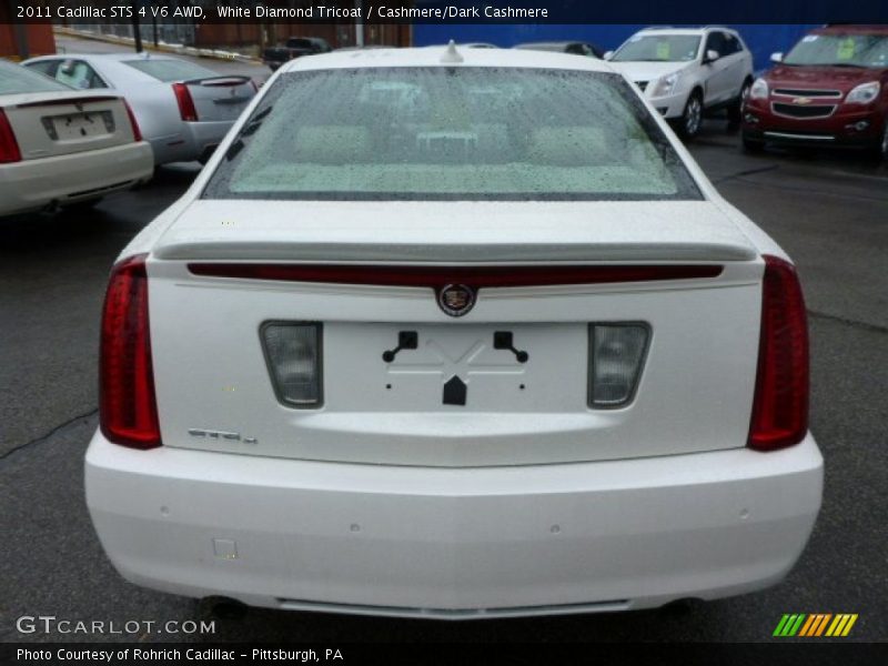 White Diamond Tricoat / Cashmere/Dark Cashmere 2011 Cadillac STS 4 V6 AWD