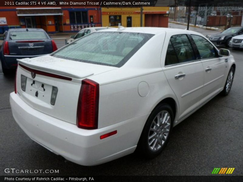 White Diamond Tricoat / Cashmere/Dark Cashmere 2011 Cadillac STS 4 V6 AWD