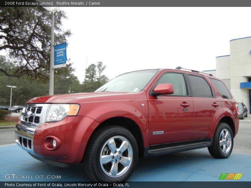 Redfire Metallic / Camel 2008 Ford Escape Limited