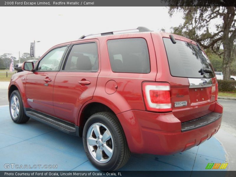 Redfire Metallic / Camel 2008 Ford Escape Limited