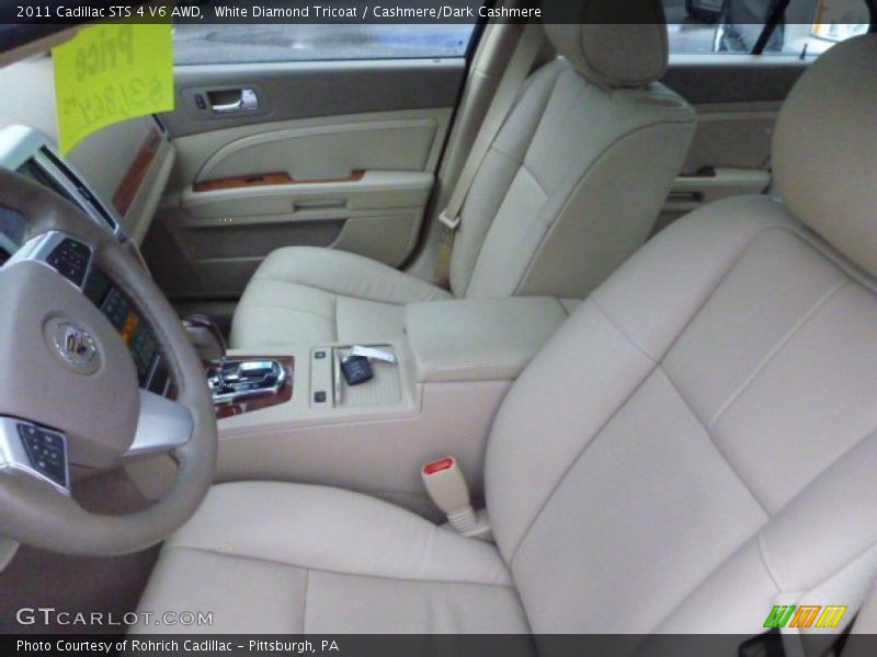 White Diamond Tricoat / Cashmere/Dark Cashmere 2011 Cadillac STS 4 V6 AWD