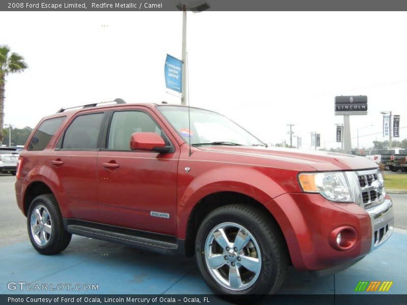 Redfire Metallic / Camel 2008 Ford Escape Limited