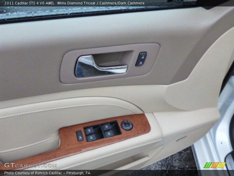 White Diamond Tricoat / Cashmere/Dark Cashmere 2011 Cadillac STS 4 V6 AWD