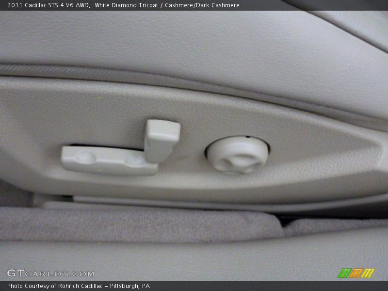 White Diamond Tricoat / Cashmere/Dark Cashmere 2011 Cadillac STS 4 V6 AWD