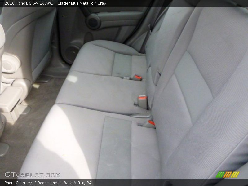 Glacier Blue Metallic / Gray 2010 Honda CR-V LX AWD