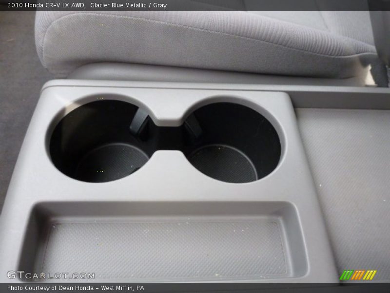 Glacier Blue Metallic / Gray 2010 Honda CR-V LX AWD