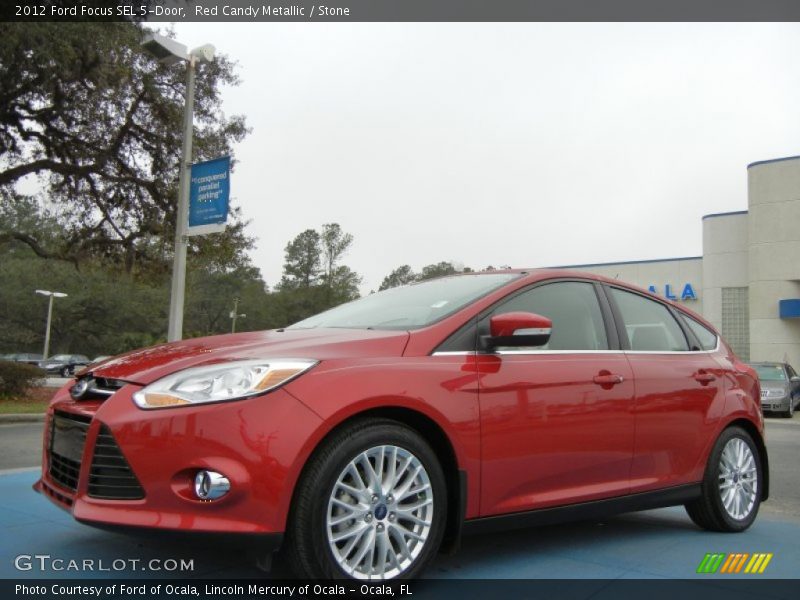 Red Candy Metallic / Stone 2012 Ford Focus SEL 5-Door