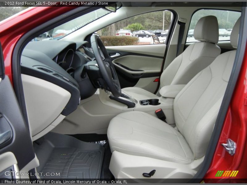 Red Candy Metallic / Stone 2012 Ford Focus SEL 5-Door