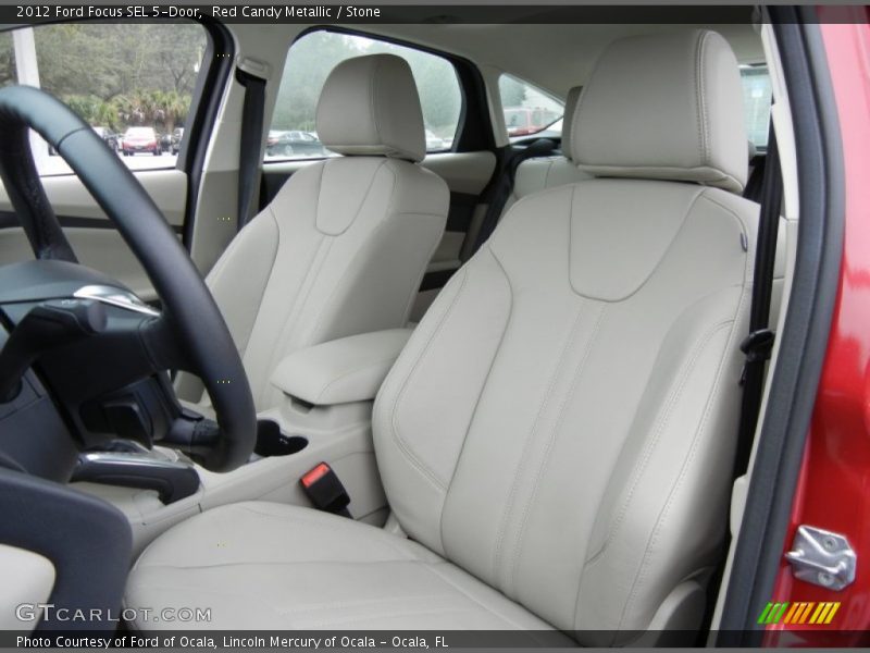 Red Candy Metallic / Stone 2012 Ford Focus SEL 5-Door