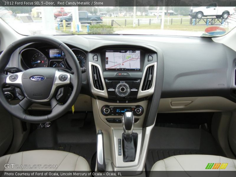 Red Candy Metallic / Stone 2012 Ford Focus SEL 5-Door