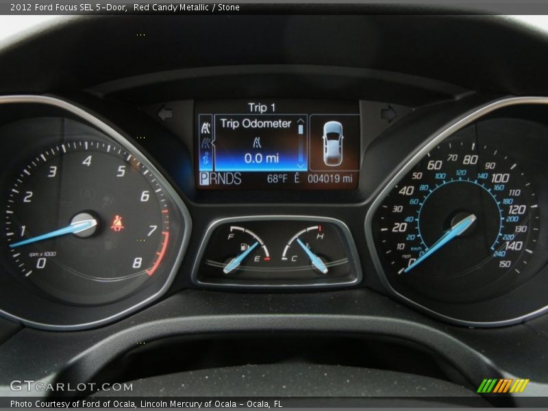 Red Candy Metallic / Stone 2012 Ford Focus SEL 5-Door