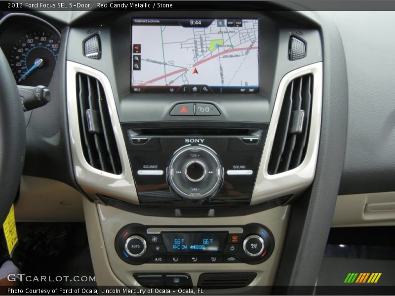 Red Candy Metallic / Stone 2012 Ford Focus SEL 5-Door