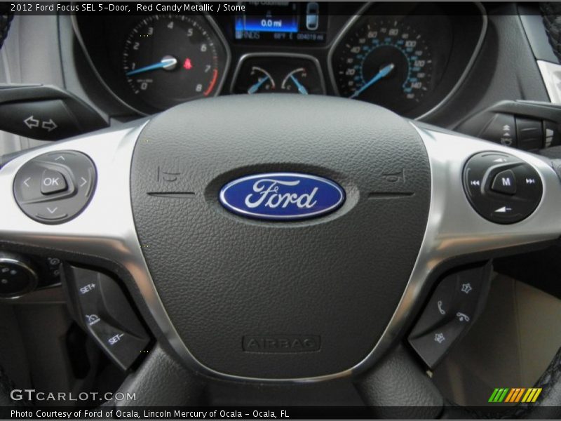Red Candy Metallic / Stone 2012 Ford Focus SEL 5-Door